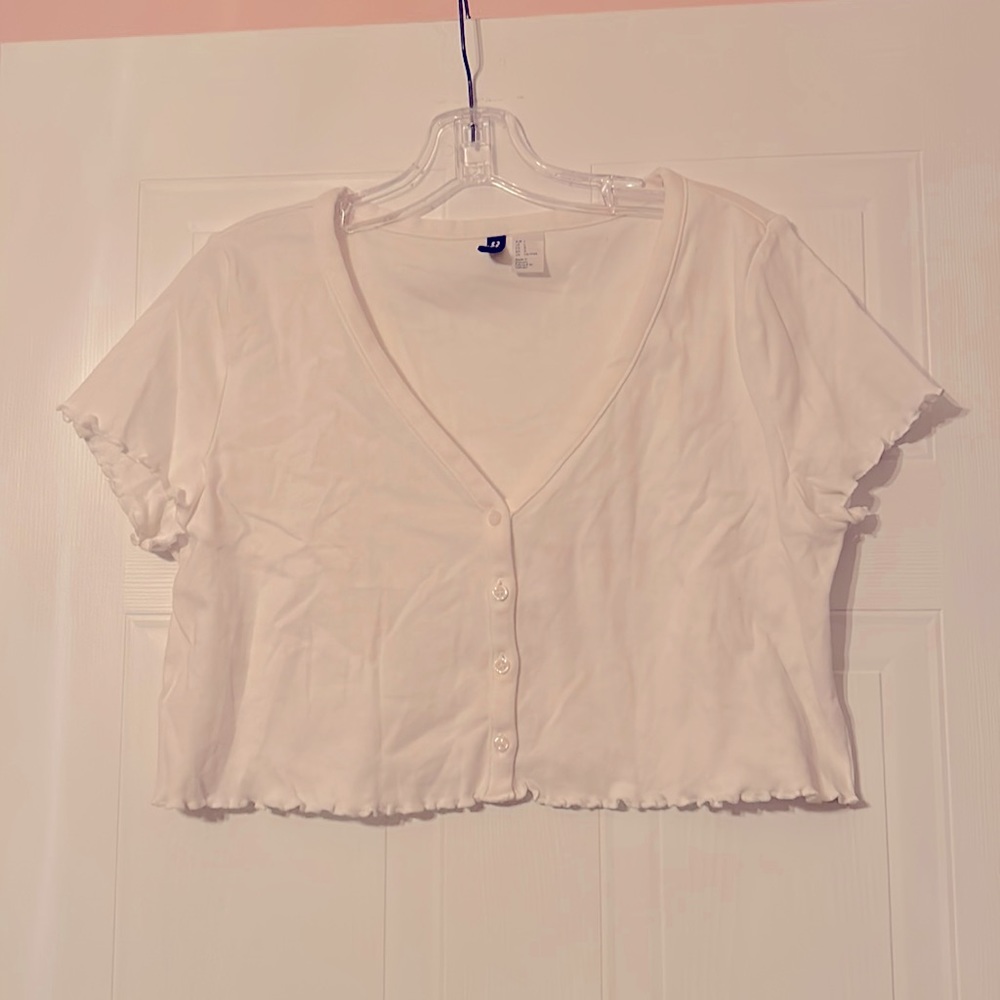 White Crop Top